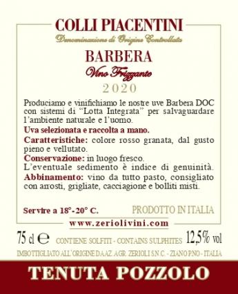 C.P. Barbera Frizzante DOC 