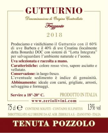 Gutturnio Frizzante DOC 2019 
