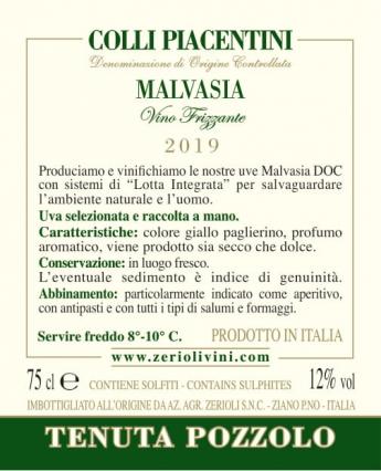 Malvasia Sparkling Wine DOC 2019