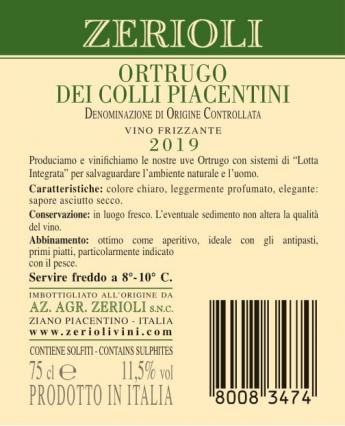 Ortrugo Sparkling Wine D.O.C.2019